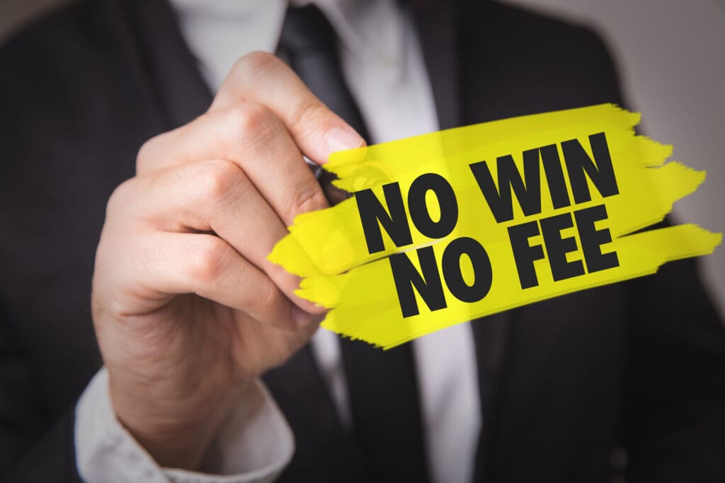 Workers comp lawyer cost “no win no fees” concept